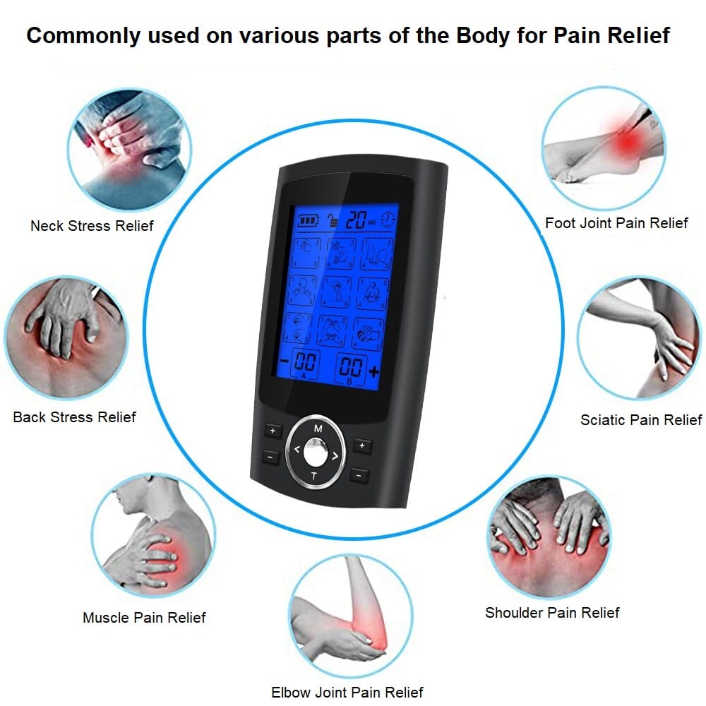 Belifu 3-in-1 36 Modes TENS EMS Unit, Muscle Stimulator TENS Machine for  Pain Relief, Dual Channel Electronic Pulse Massager Muscle Massager for  Lower
